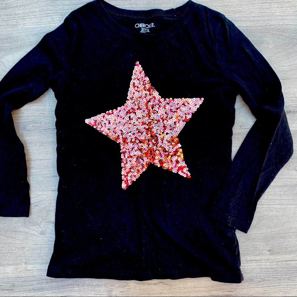 Star sequin long sleeve